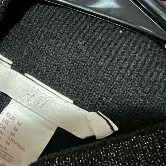 H&M Mock-neck Sweater w/ Silver Sparkles - Picture 6 of 8